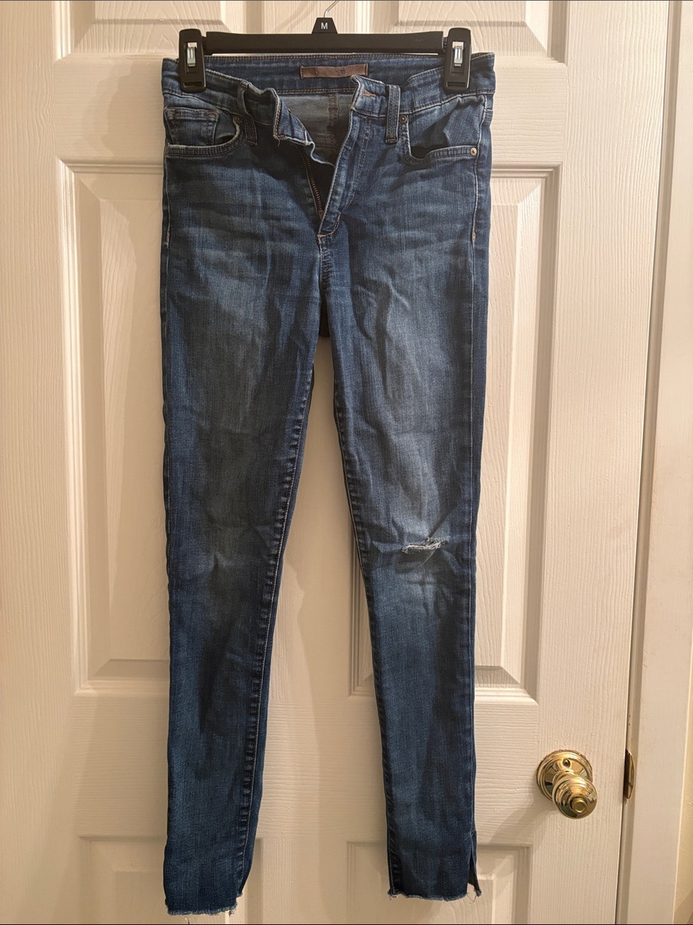 Joe's Jeans Women's Dark Blue Skinny Jeans with Faded Detail